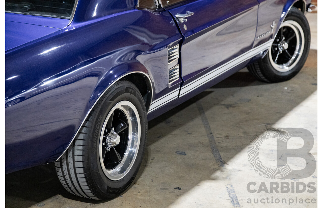 01/1967 Ford Mustang Hardtop 2d Coupe Metallic Blue 289ci V8 4.7L