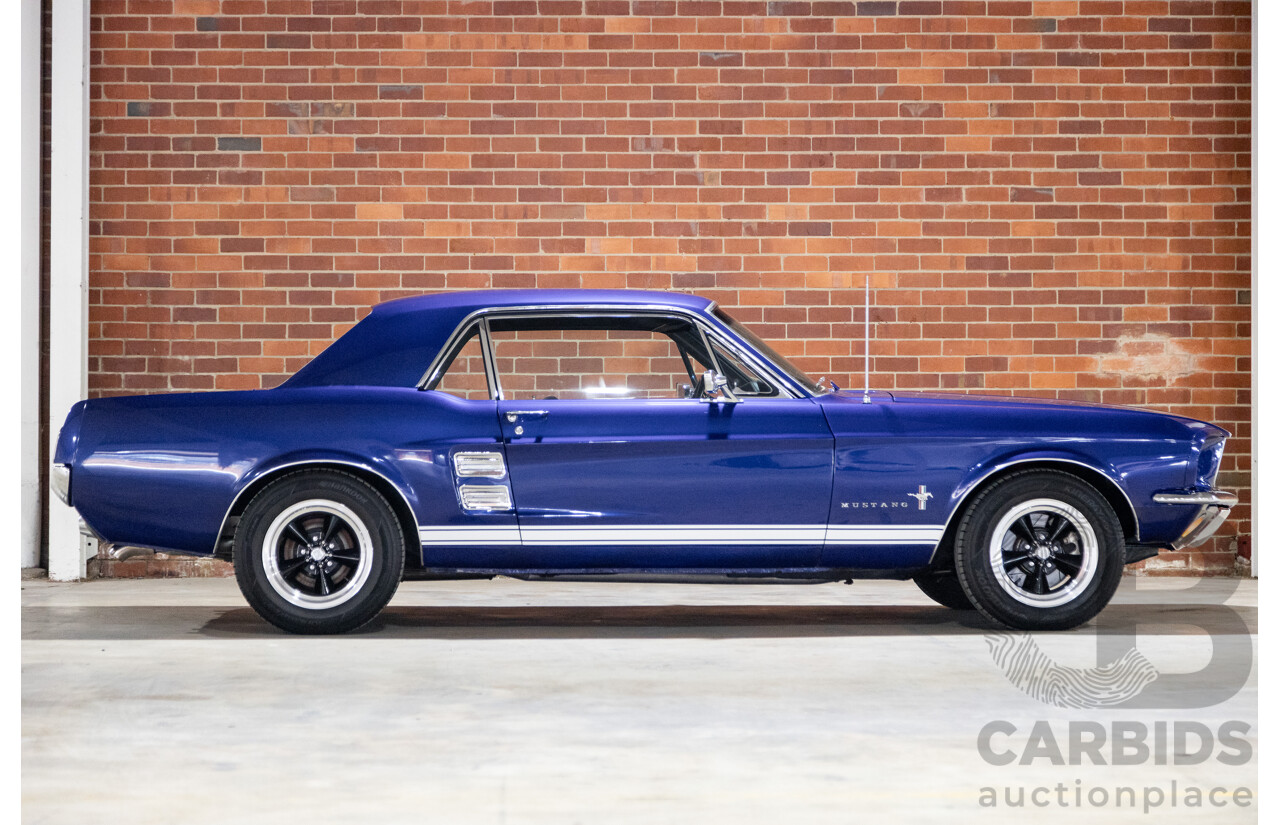 01/1967 Ford Mustang Hardtop 2d Coupe Metallic Blue 289ci V8 4.7L