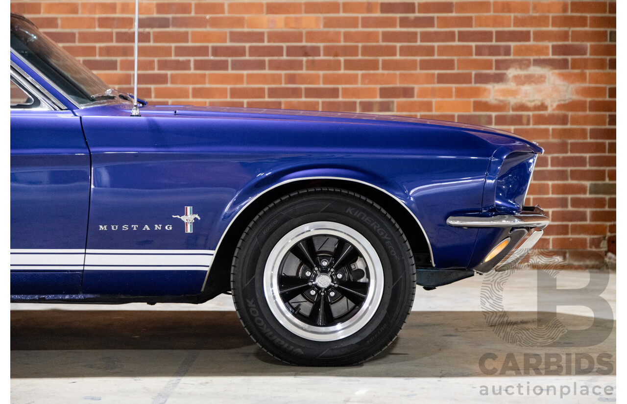 01/1967 Ford Mustang Hardtop 2d Coupe Metallic Blue 289ci V8 4.7L