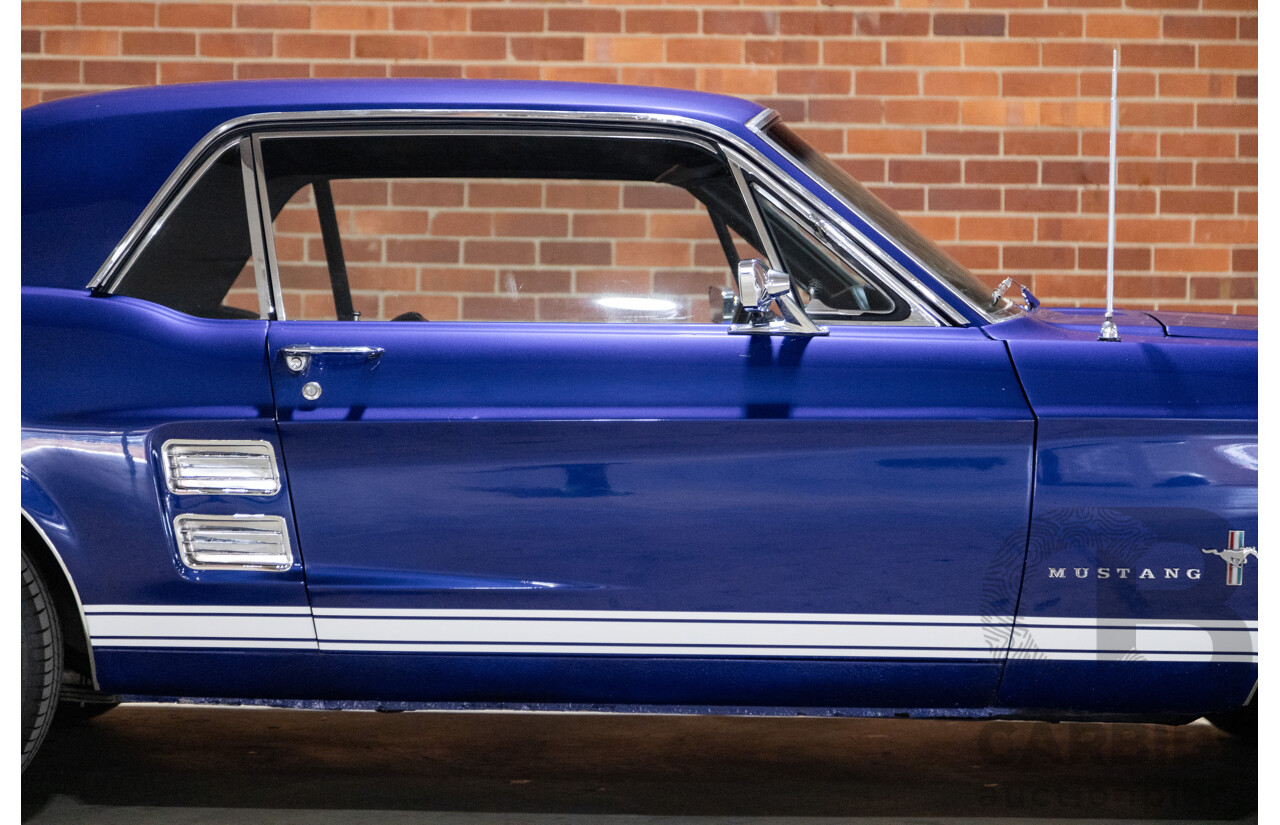 01/1967 Ford Mustang Hardtop 2d Coupe Metallic Blue 289ci V8 4.7L