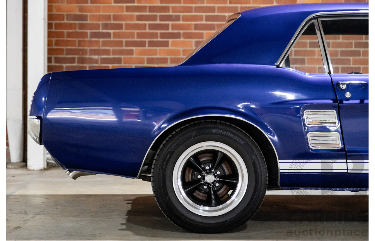 01/1967 Ford Mustang Hardtop 2d Coupe Metallic Blue 289ci V8 4.7L