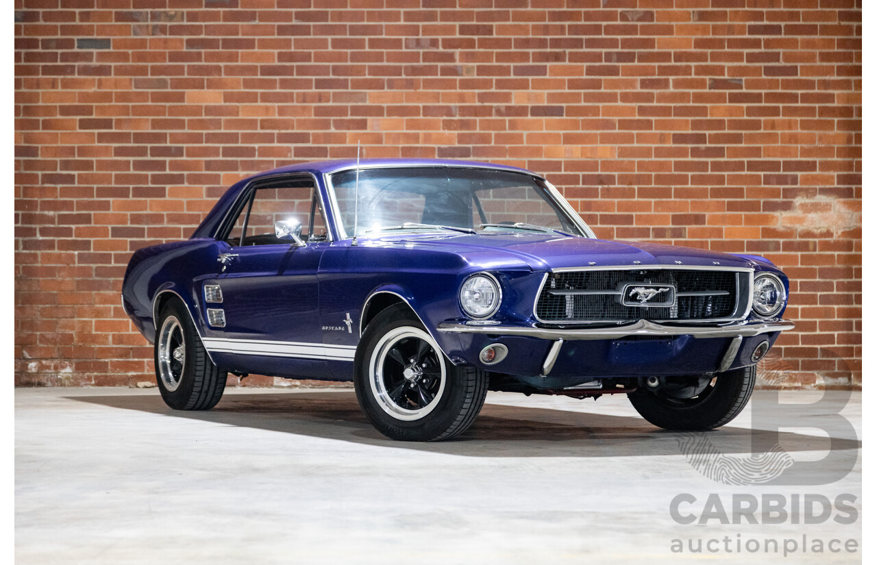 01/1967 Ford Mustang Hardtop 2d Coupe Metallic Blue 289ci V8 4.7L
