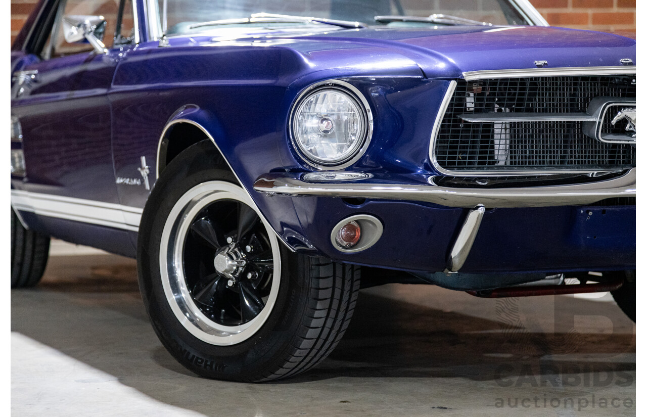 01/1967 Ford Mustang Hardtop 2d Coupe Metallic Blue 289ci V8 4.7L