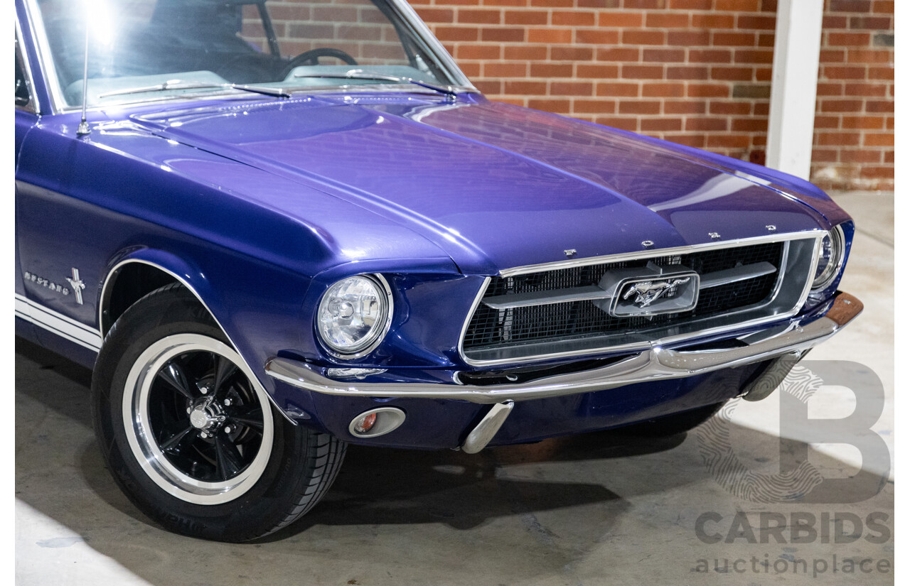 01/1967 Ford Mustang Hardtop 2d Coupe Metallic Blue 289ci V8 4.7L