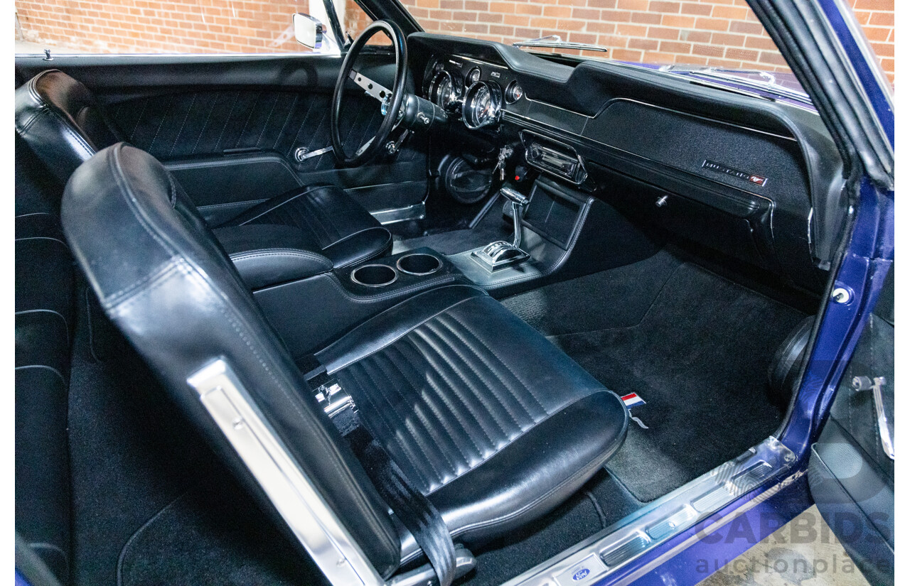 01/1967 Ford Mustang Hardtop 2d Coupe Metallic Blue 289ci V8 4.7L