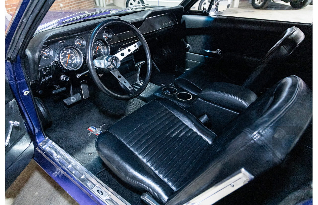 01/1967 Ford Mustang Hardtop 2d Coupe Metallic Blue 289ci V8 4.7L