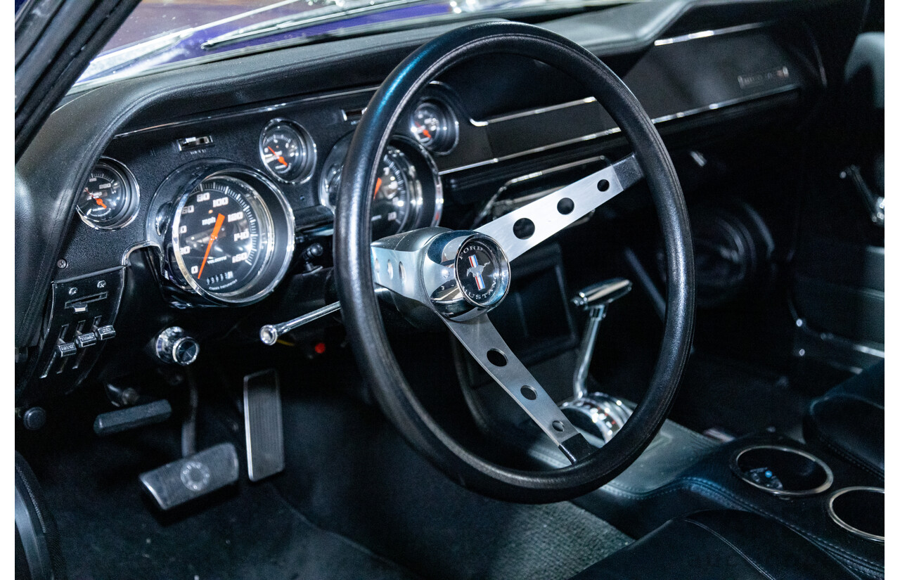 01/1967 Ford Mustang Hardtop 2d Coupe Metallic Blue 289ci V8 4.7L