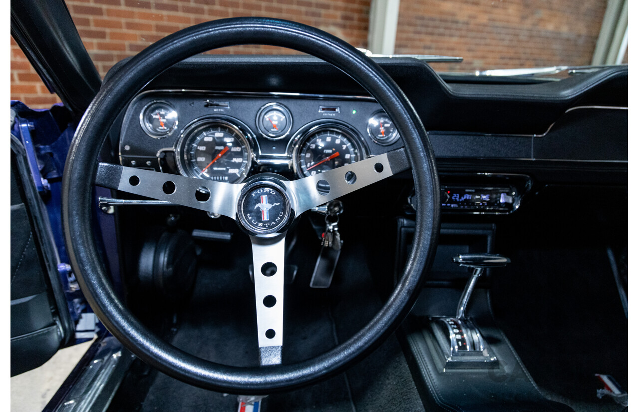 01/1967 Ford Mustang Hardtop 2d Coupe Metallic Blue 289ci V8 4.7L