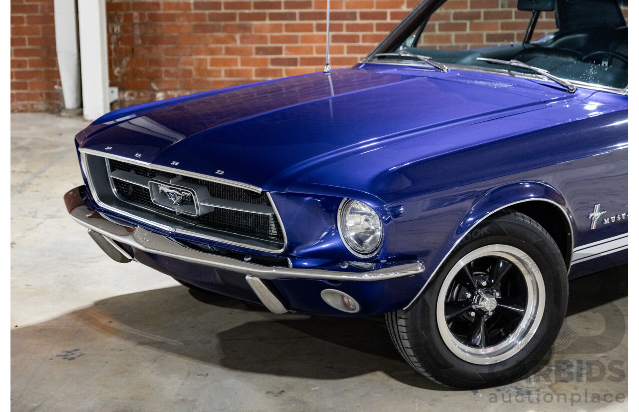 01/1967 Ford Mustang Hardtop 2d Coupe Metallic Blue 289ci V8 4.7L