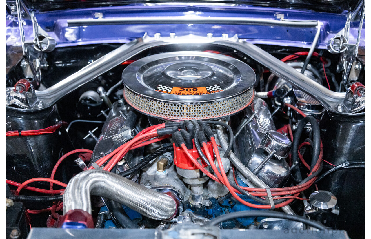 01/1967 Ford Mustang Hardtop 2d Coupe Metallic Blue 289ci V8 4.7L