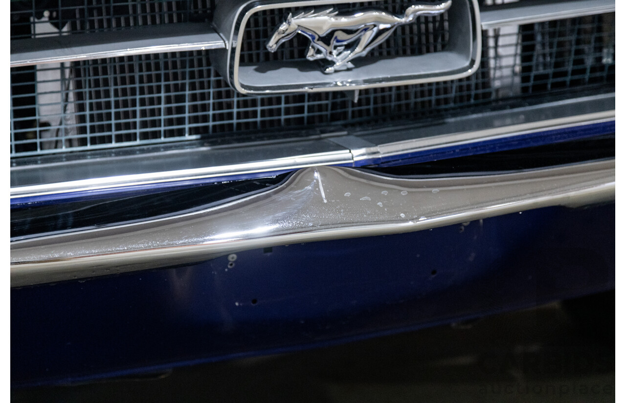 01/1967 Ford Mustang Hardtop 2d Coupe Metallic Blue 289ci V8 4.7L