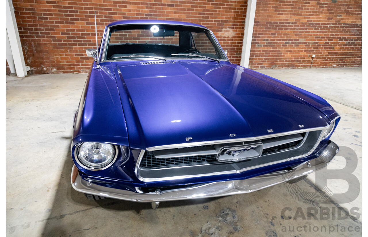 01/1967 Ford Mustang Hardtop 2d Coupe Metallic Blue 289ci V8 4.7L