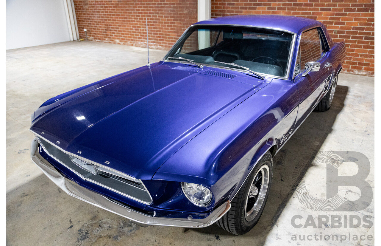 01/1967 Ford Mustang Hardtop 2d Coupe Metallic Blue 289ci V8 4.7L