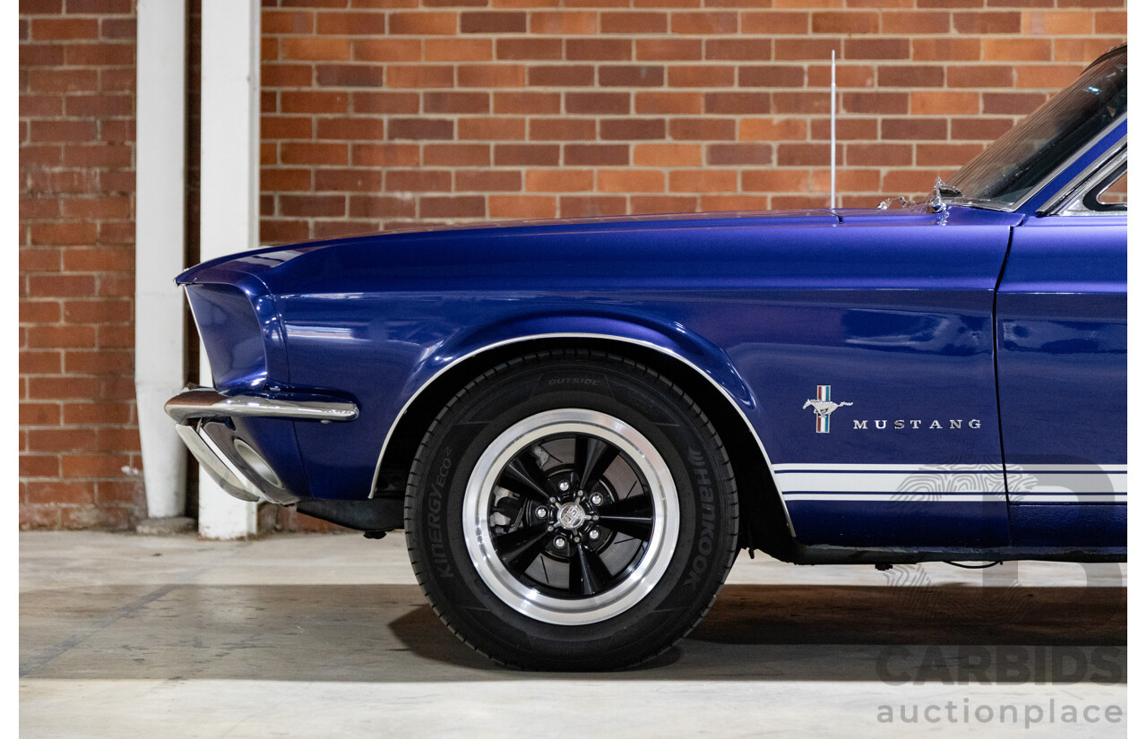 01/1967 Ford Mustang Hardtop 2d Coupe Metallic Blue 289ci V8 4.7L