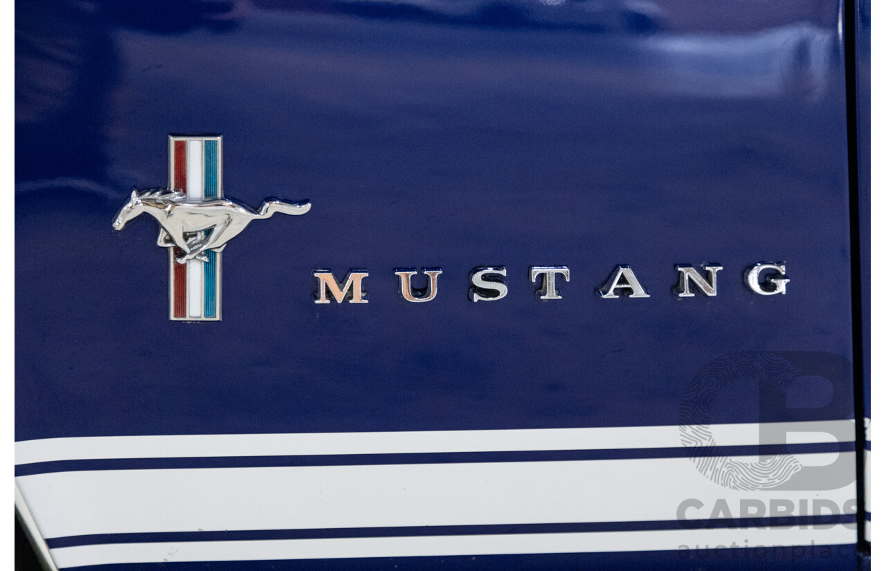 01/1967 Ford Mustang Hardtop 2d Coupe Metallic Blue 289ci V8 4.7L