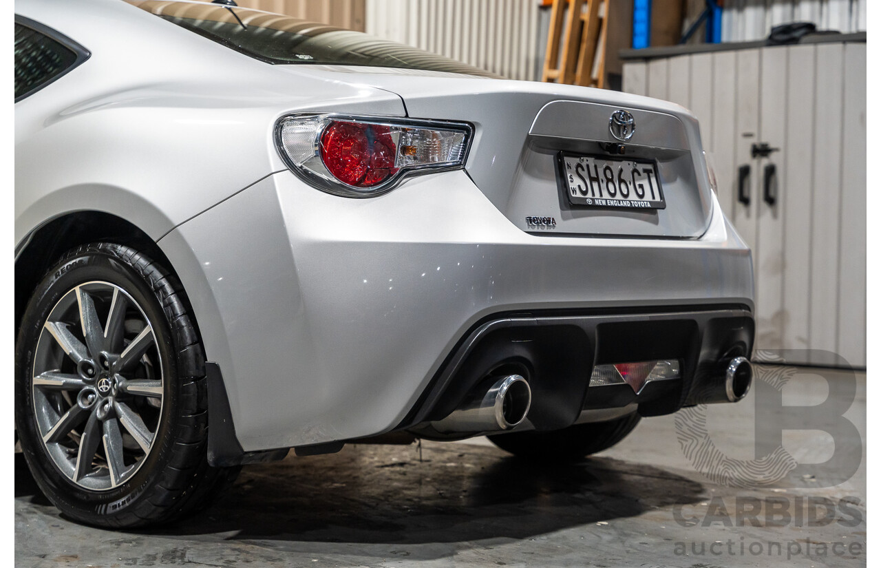 7/2012 Toyota 86 GT ZN6 2d Coupe Metallic Silver 2.0L