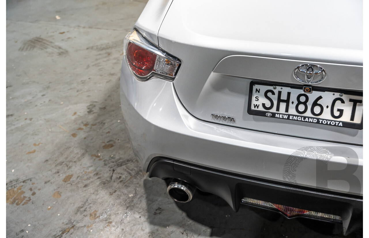 7/2012 Toyota 86 GT ZN6 2d Coupe Metallic Silver 2.0L
