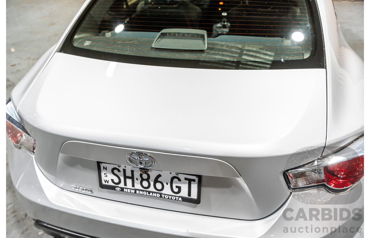 7/2012 Toyota 86 GT ZN6 2d Coupe Metallic Silver 2.0L