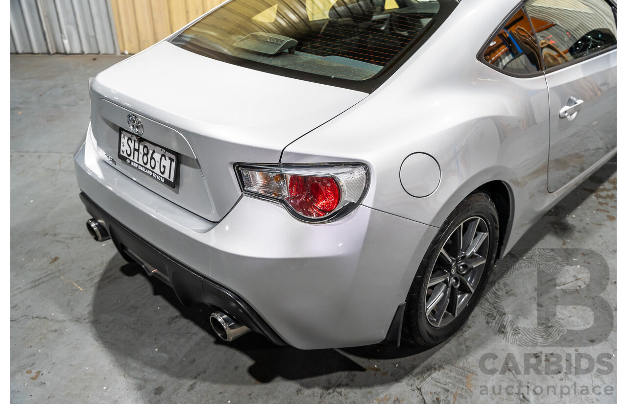7/2012 Toyota 86 GT ZN6 2d Coupe Metallic Silver 2.0L