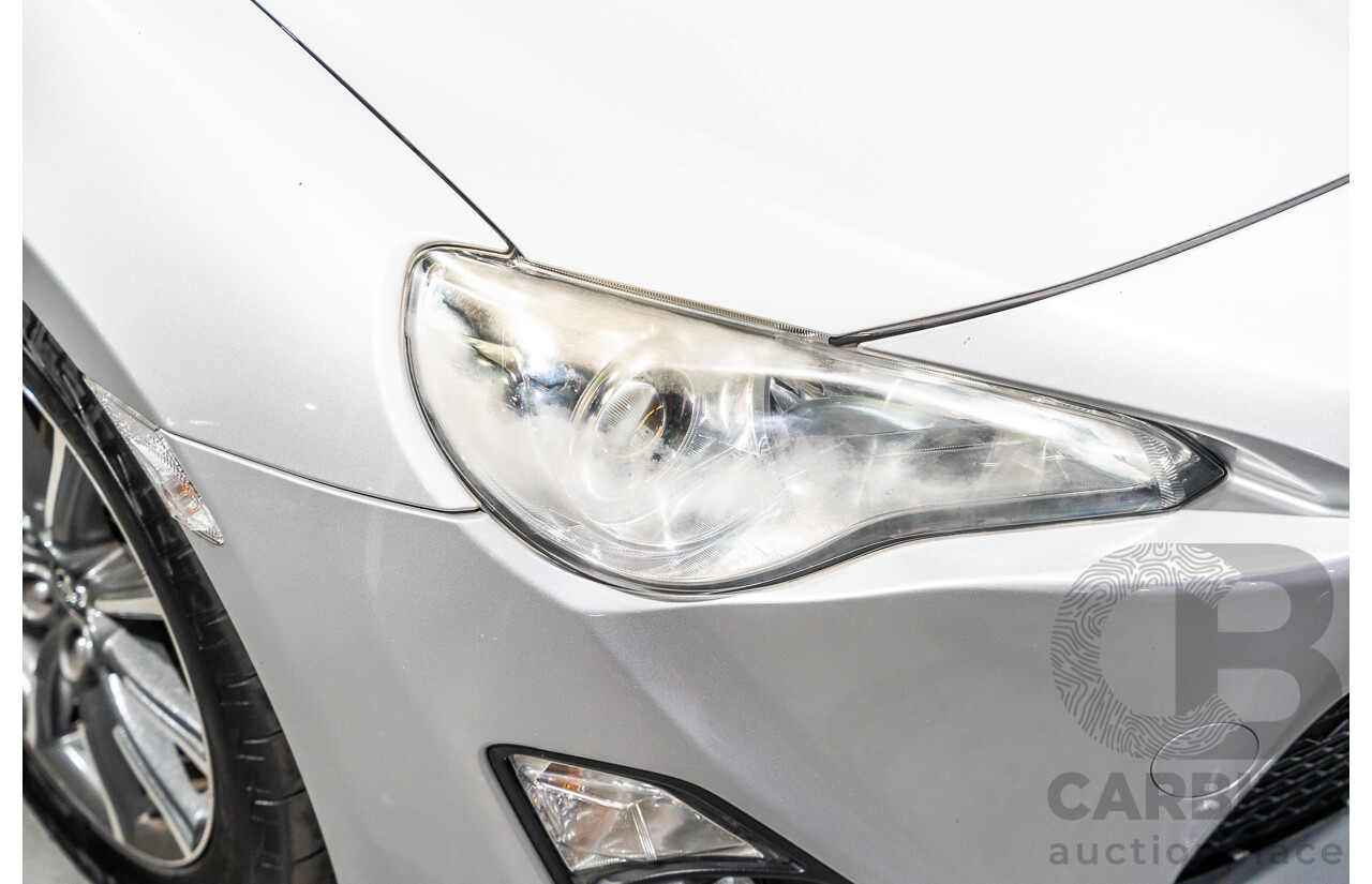 7/2012 Toyota 86 GT ZN6 2d Coupe Metallic Silver 2.0L