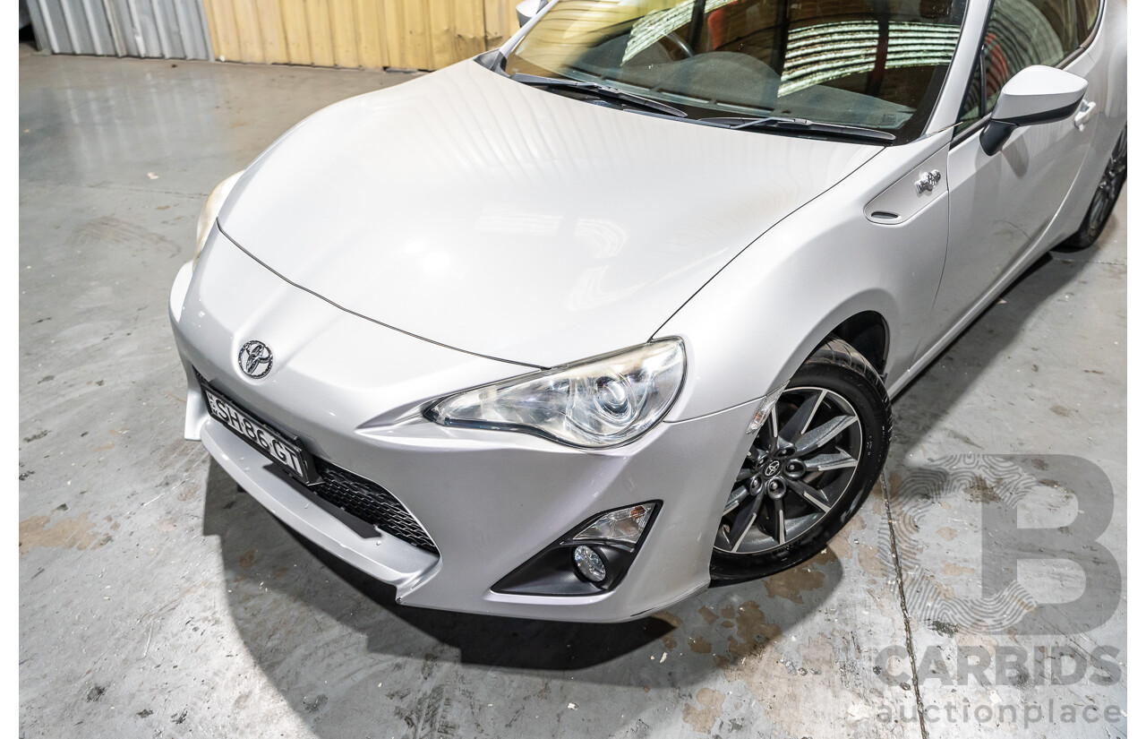7/2012 Toyota 86 GT ZN6 2d Coupe Metallic Silver 2.0L