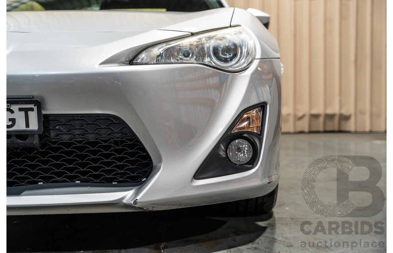 7/2012 Toyota 86 GT ZN6 2d Coupe Metallic Silver 2.0L