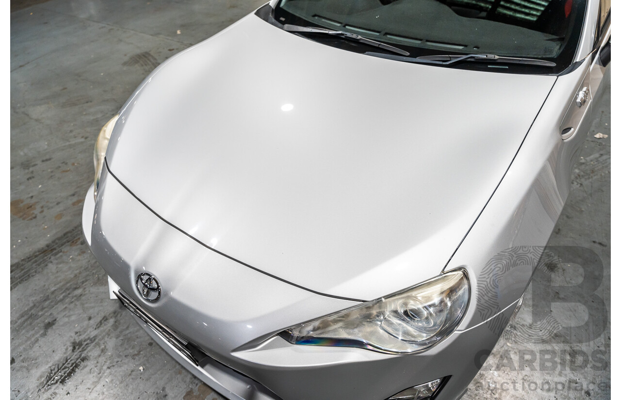 7/2012 Toyota 86 GT ZN6 2d Coupe Metallic Silver 2.0L