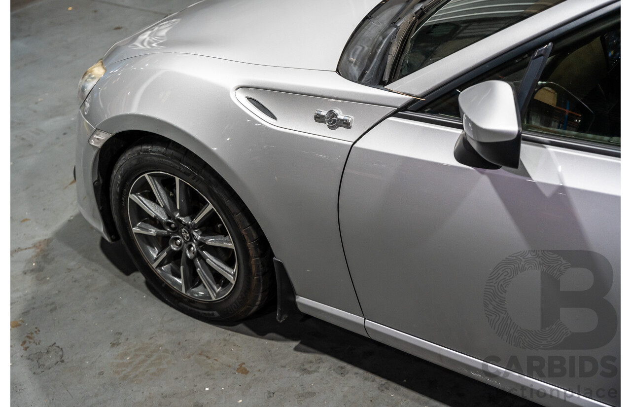 7/2012 Toyota 86 GT ZN6 2d Coupe Metallic Silver 2.0L