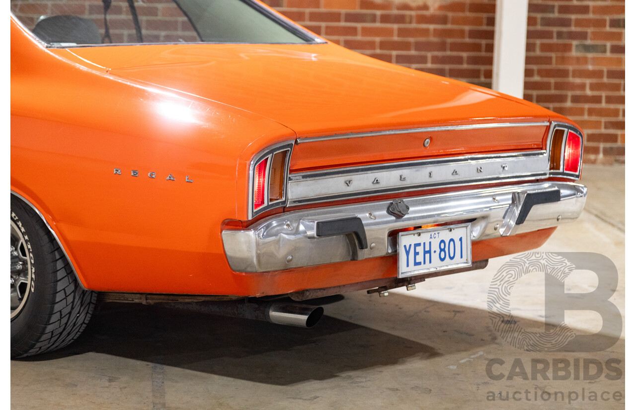 1/1972 Chrysler Valiant Regal 770 VH Hardtop 2d Coupe Hemi Orange 318ci Fireball V8 5.2L - Original Survivor Car