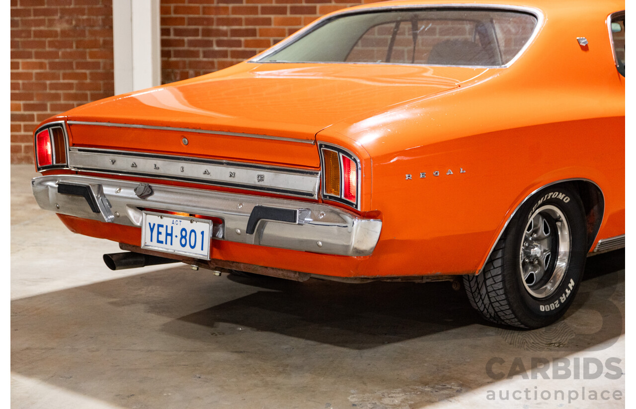 1/1972 Chrysler Valiant Regal 770 VH Hardtop 2d Coupe Hemi Orange 318ci Fireball V8 5.2L - Original Survivor Car