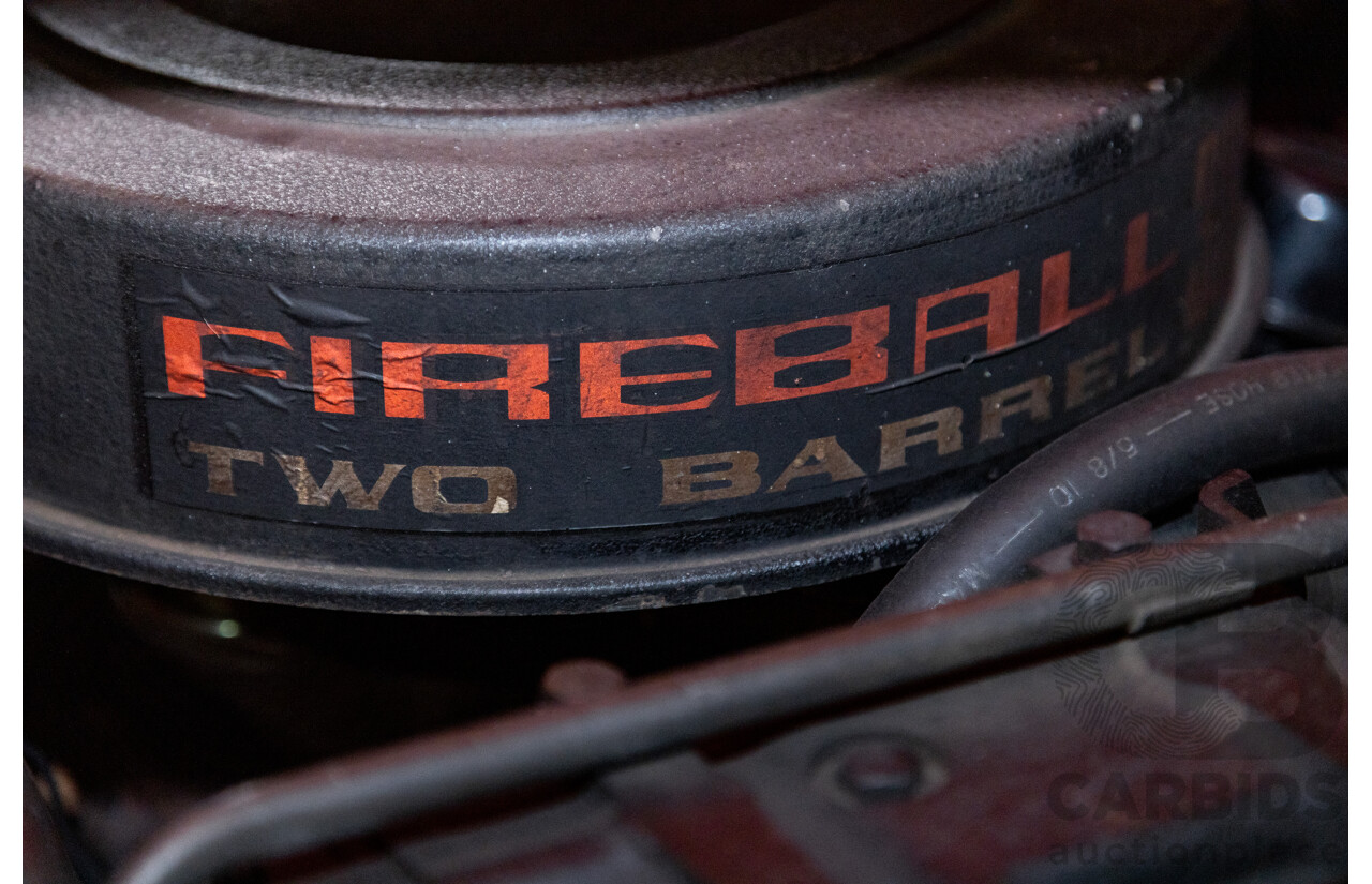 1/1972 Chrysler Valiant Regal 770 VH Hardtop 2d Coupe Hemi Orange 318ci Fireball V8 5.2L - Original Survivor Car