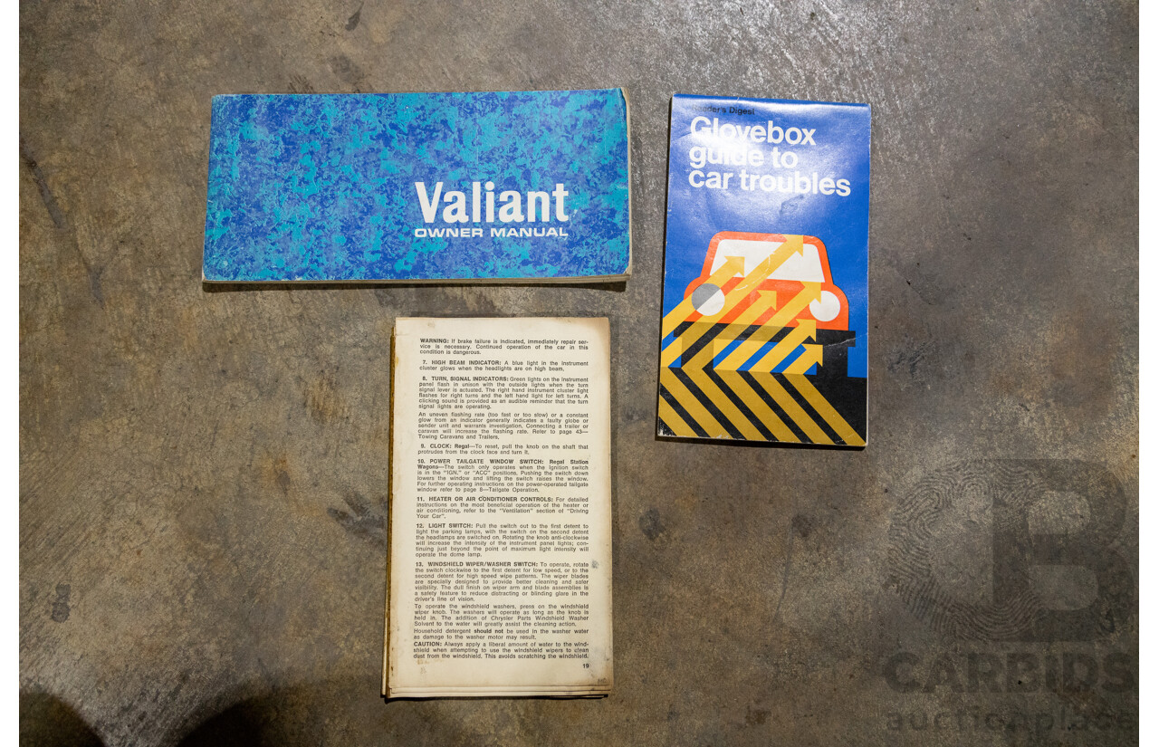 1/1972 Chrysler Valiant Regal 770 VH Hardtop 2d Coupe Hemi Orange 318ci Fireball V8 5.2L - Original Survivor Car