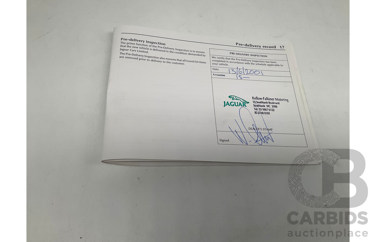 06/2001 Jaguar S Type V6 MY01 4d Sedan Green V6 3.0L