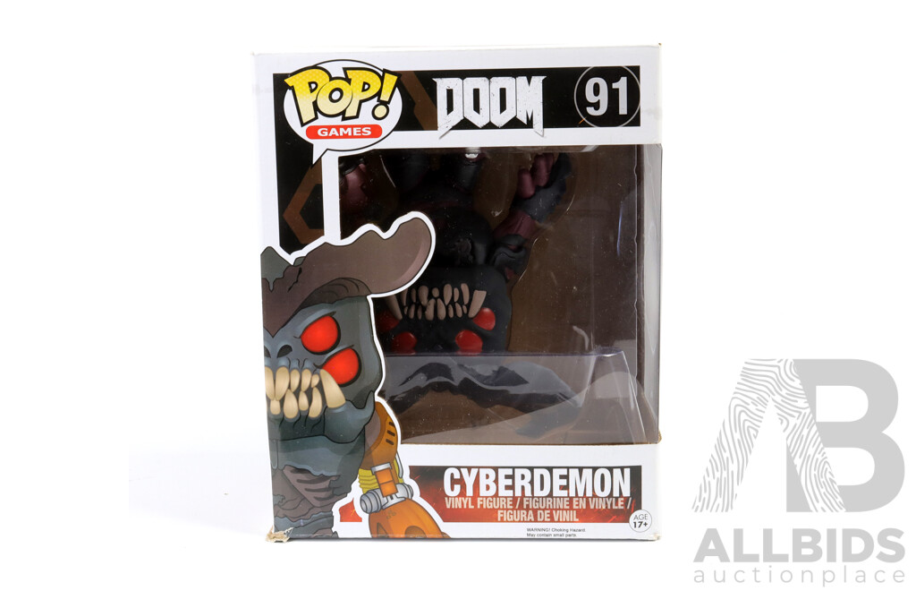 Boxed CYBERDEMON Pop Vinyl by Funko for Doom (91)