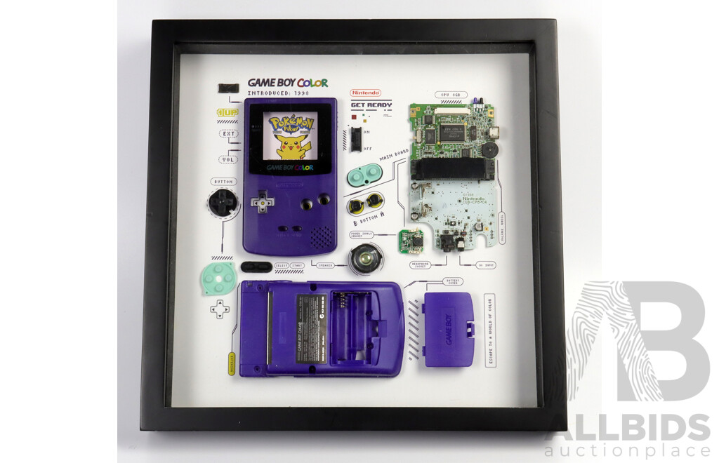 Framed Deconstructed Pokemon Gameboy Color