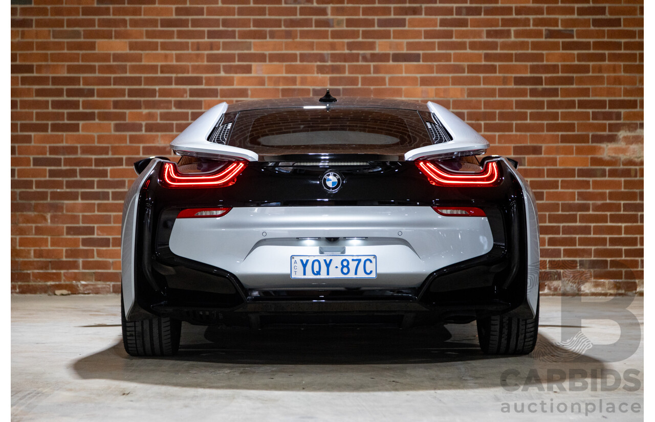 7/2016 BMW i8 Hybrid I12 (AWD) 2d Coupe Iconic Silver Metallic Turbo 1.5L