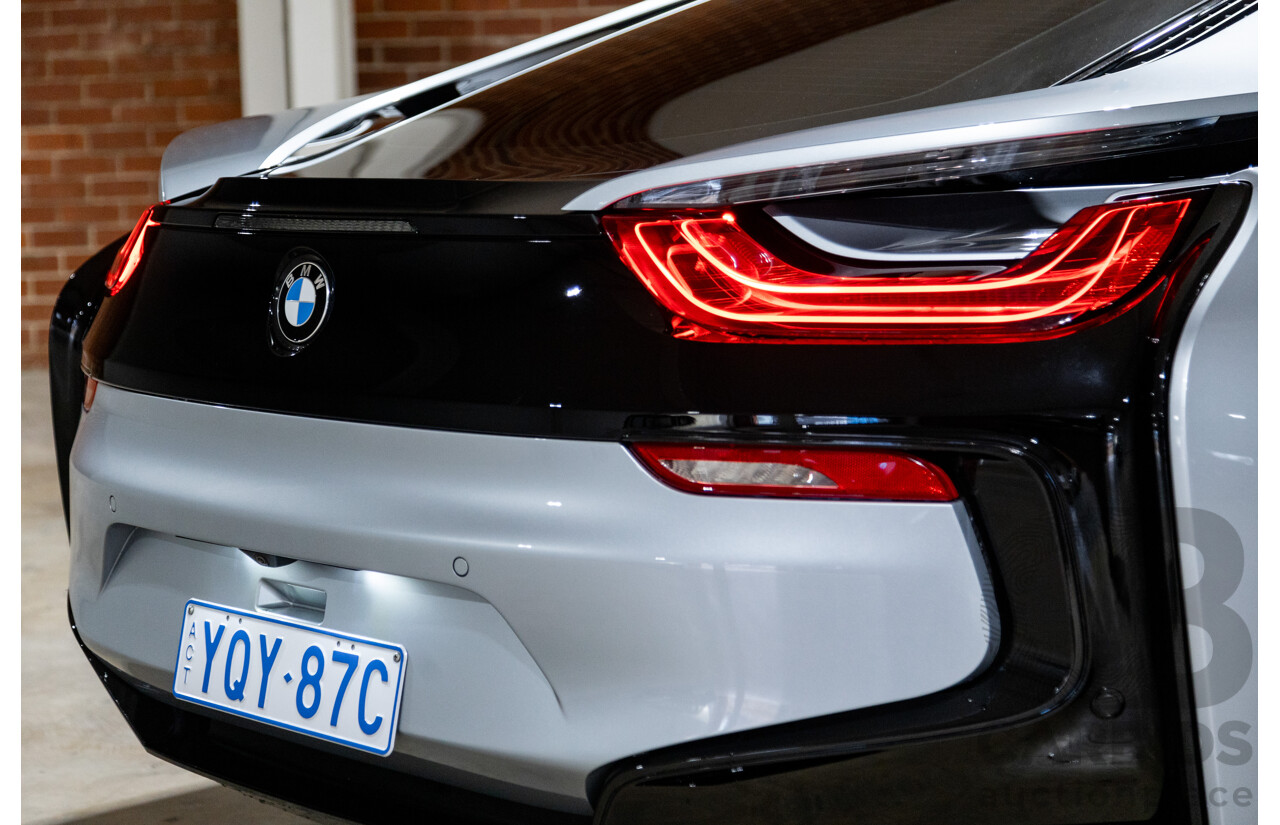 7/2016 BMW i8 Hybrid I12 (AWD) 2d Coupe Iconic Silver Metallic Turbo 1.5L