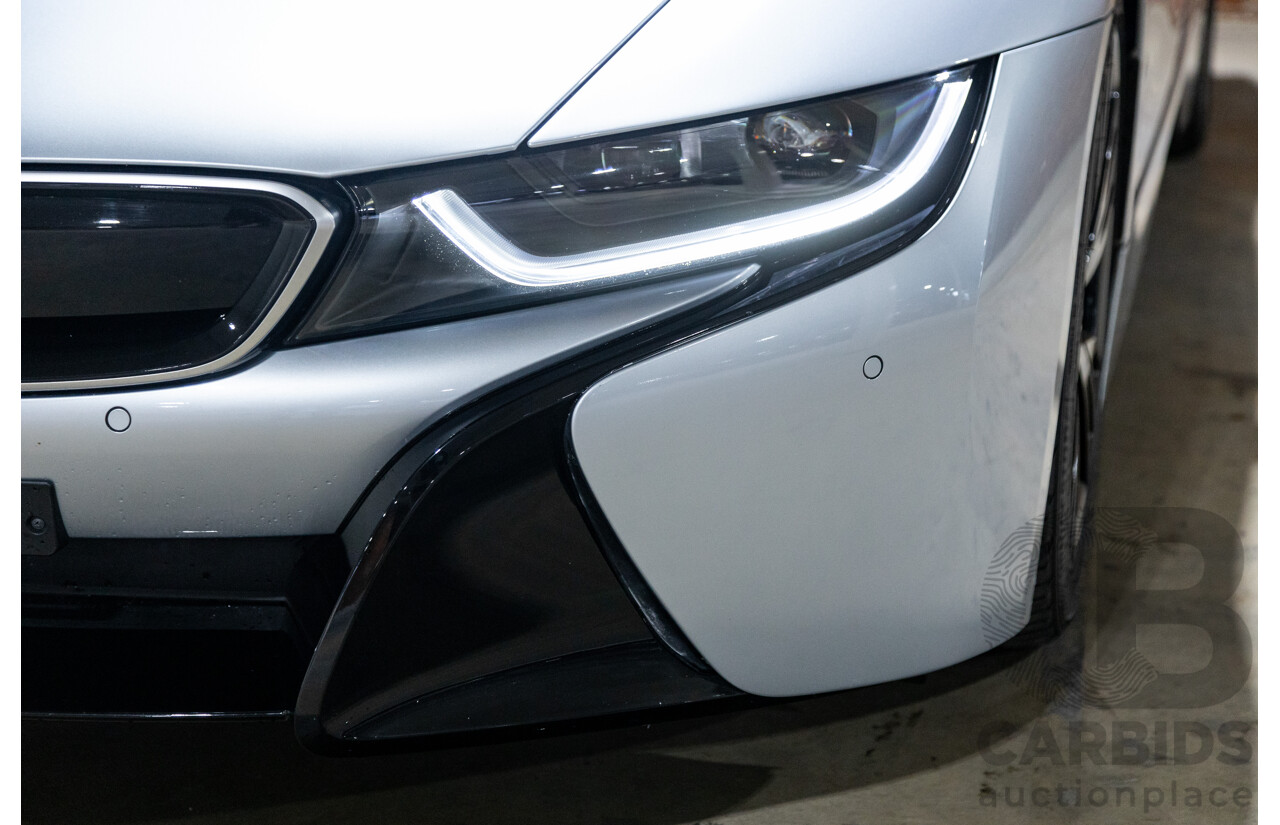 7/2016 BMW i8 Hybrid I12 (AWD) 2d Coupe Iconic Silver Metallic Turbo 1.5L