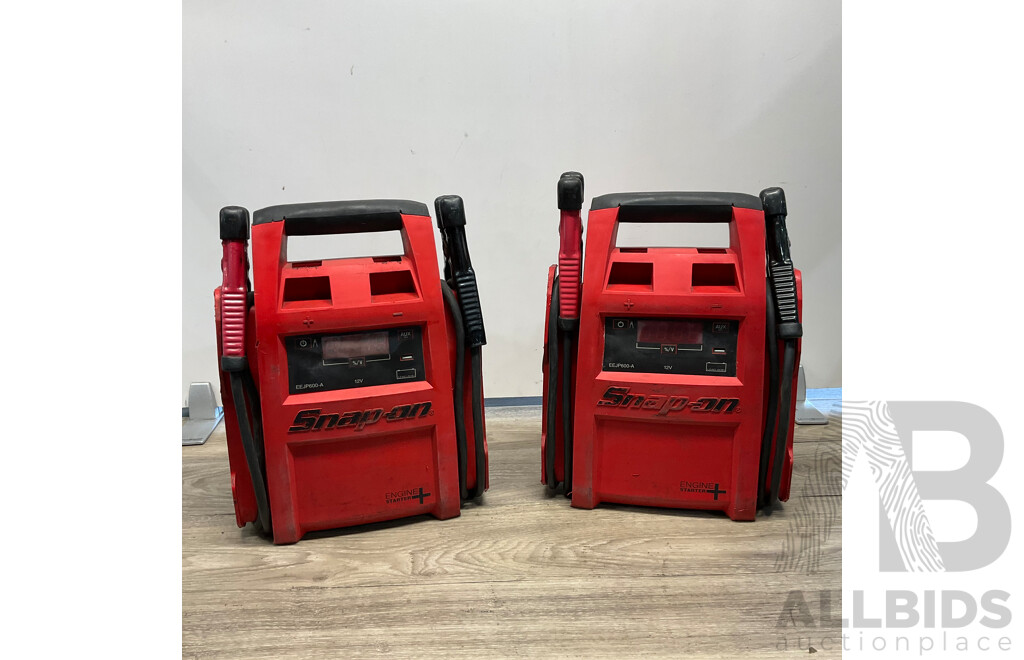 Snap on Jump Starter 12V Lead-Acid EEJP600 - Lot of 2
