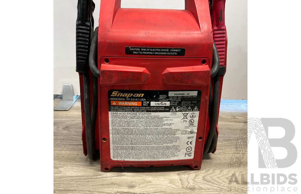 Snap on Jump Starter 12V Lead-Acid EEJP600 - Lot of 2