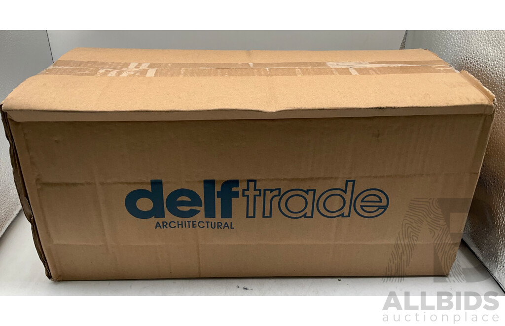 DELF TRADE Liera Privacy Lever Set on Round Rosette Bright Chrome (X5) - Total ORP $499.99