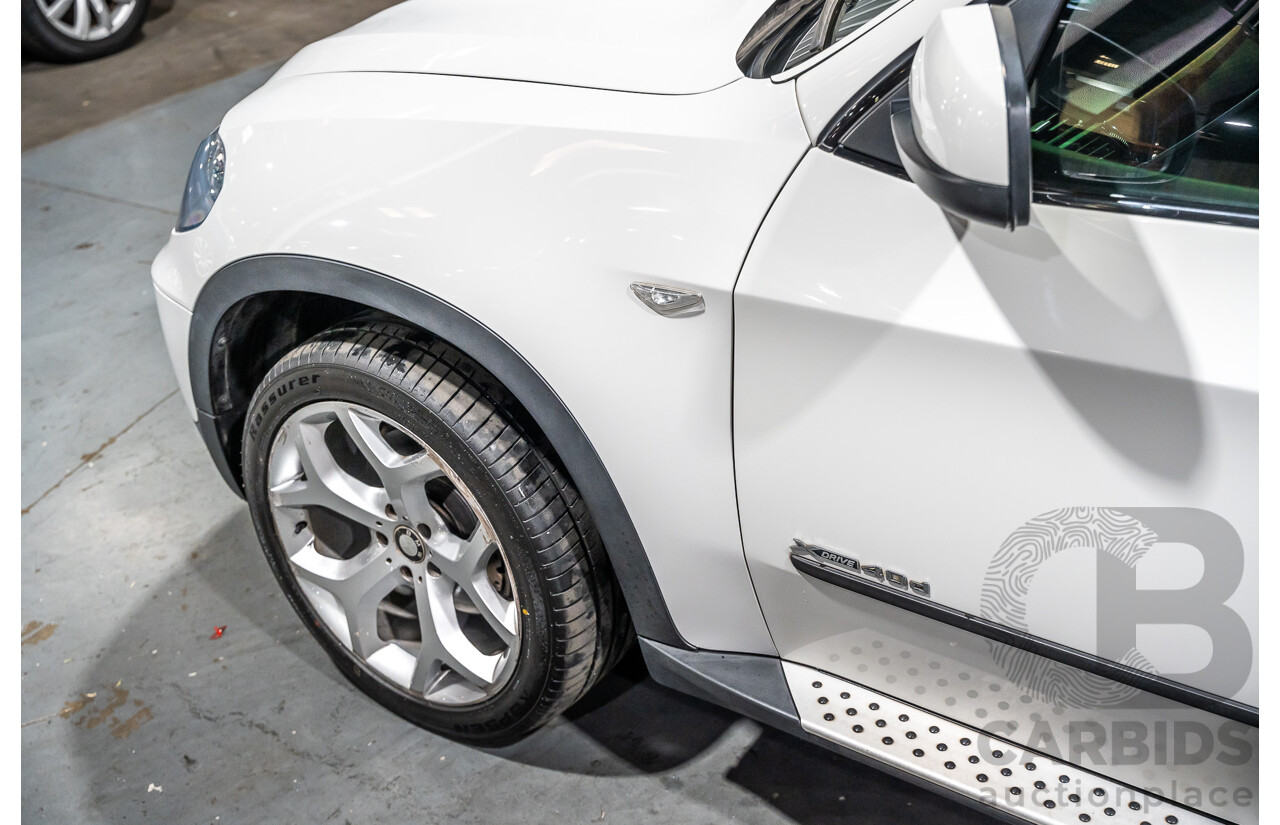 7/2010 BMW X5 Xdrive 40d Sport E70 (4x4) MY10 4d Wagon White Twin Turbo Diesel 3.0L