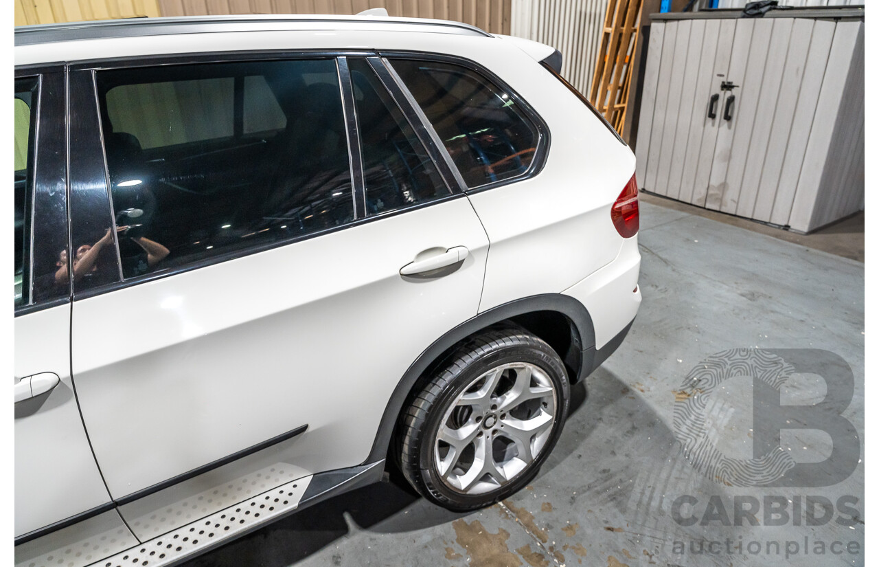 7/2010 BMW X5 Xdrive 40d Sport E70 (4x4) MY10 4d Wagon White Twin Turbo Diesel 3.0L