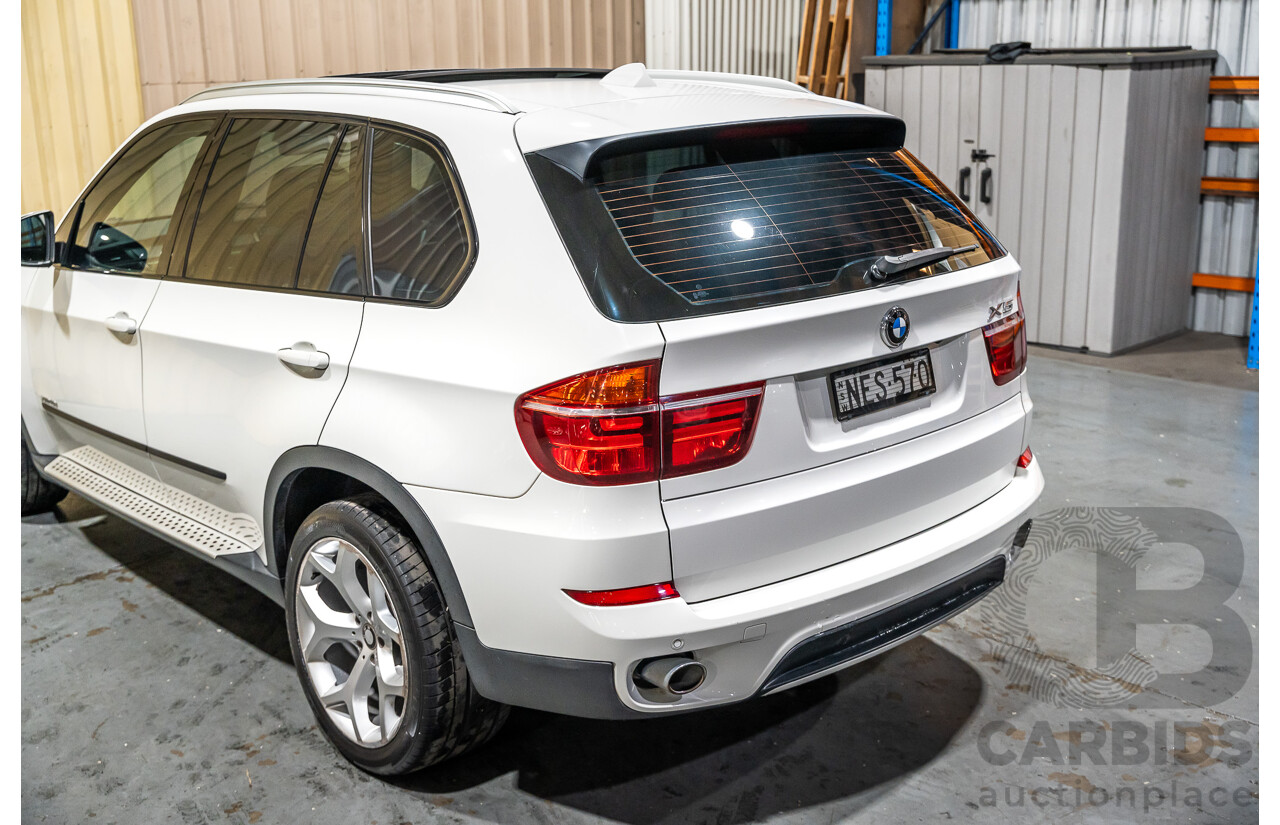 7/2010 BMW X5 Xdrive 40d Sport E70 (4x4) MY10 4d Wagon White Twin Turbo Diesel 3.0L