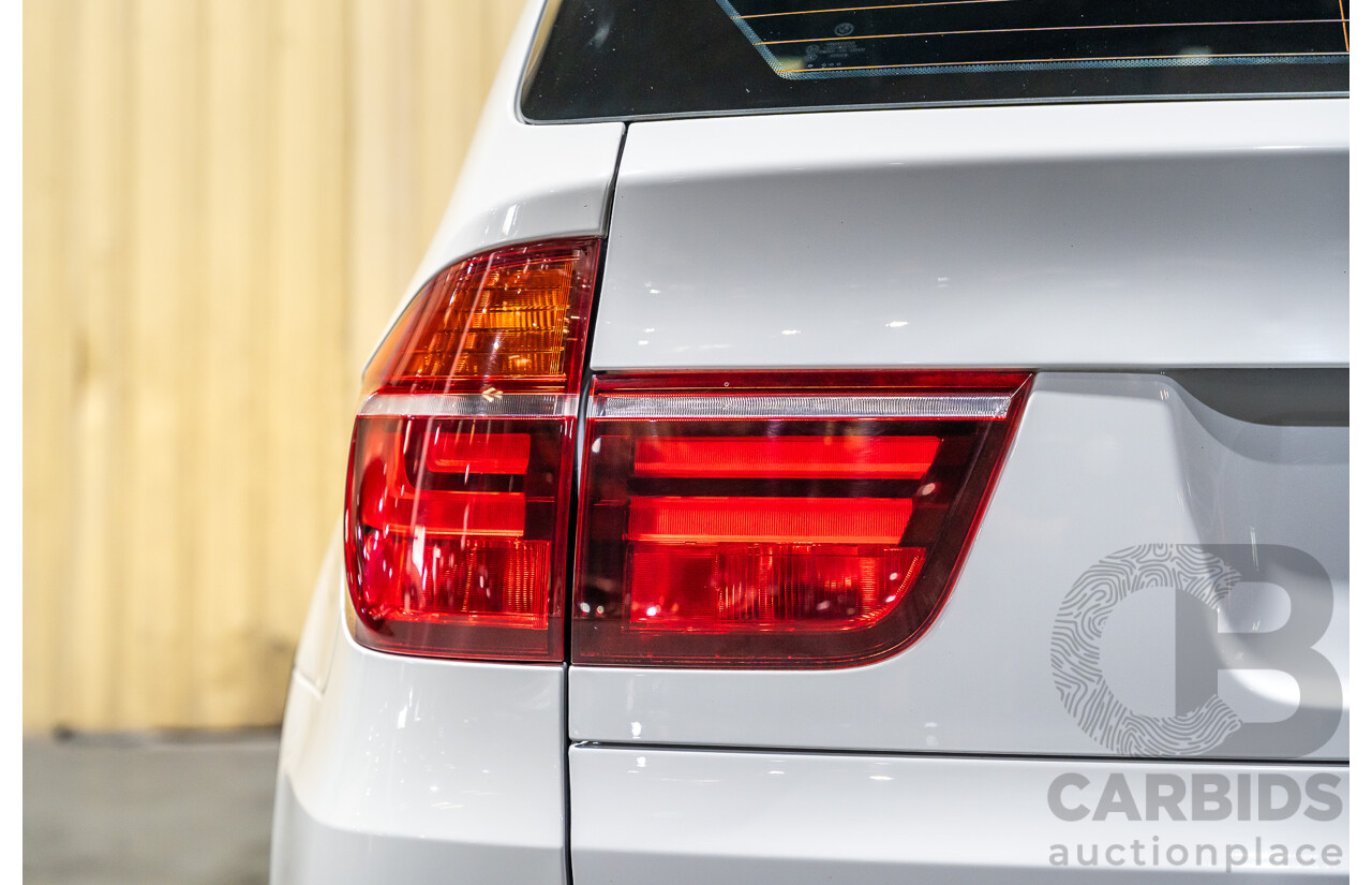 7/2010 BMW X5 Xdrive 40d Sport E70 (4x4) MY10 4d Wagon White Twin Turbo Diesel 3.0L