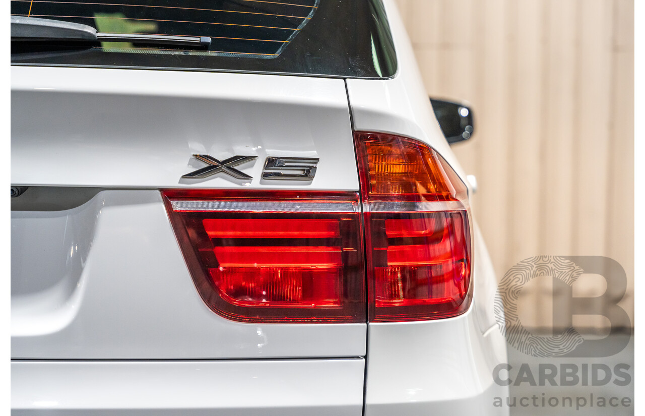 7/2010 BMW X5 Xdrive 40d Sport E70 (4x4) MY10 4d Wagon White Twin Turbo Diesel 3.0L