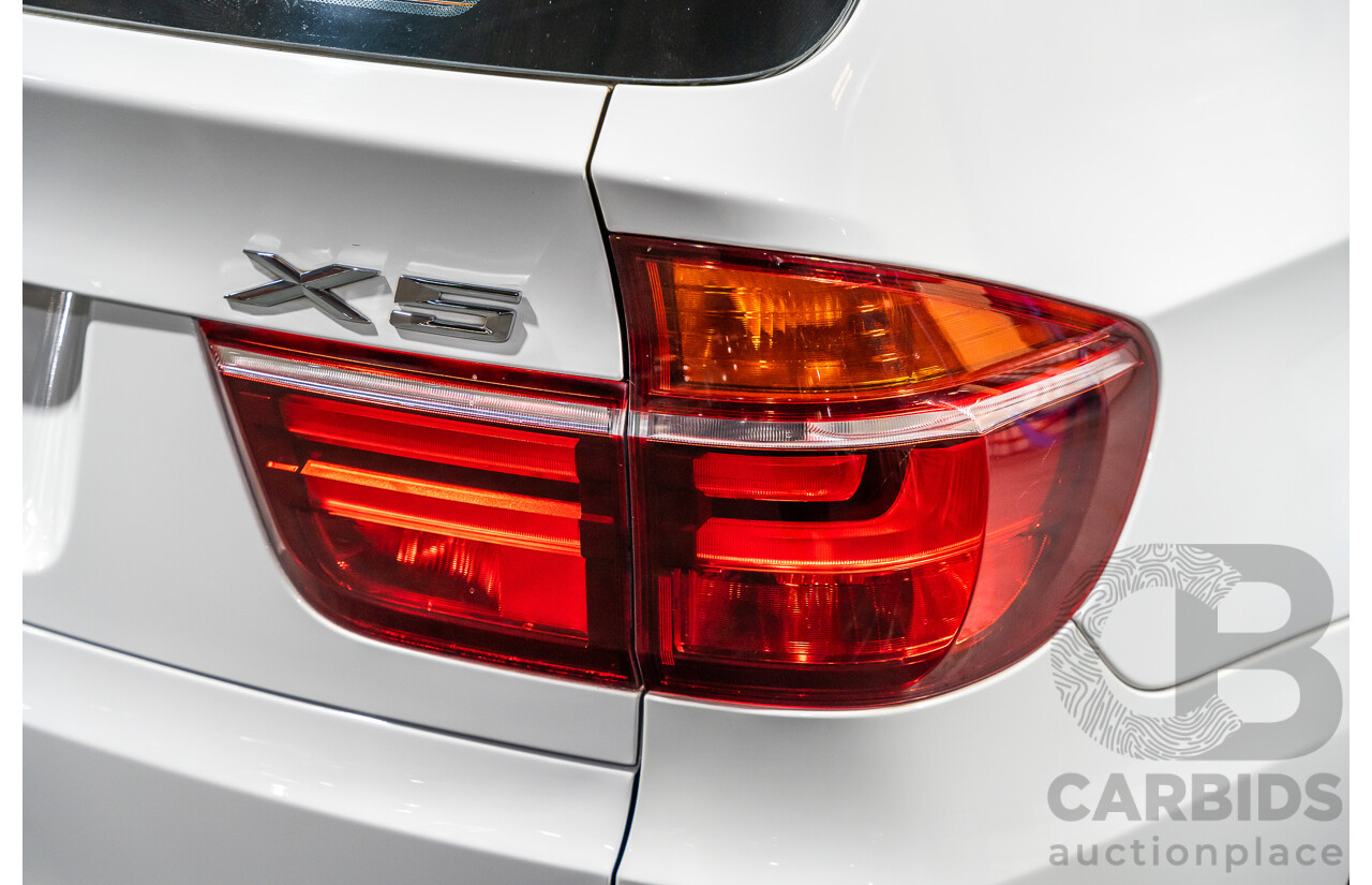 7/2010 BMW X5 Xdrive 40d Sport E70 (4x4) MY10 4d Wagon White Twin Turbo Diesel 3.0L