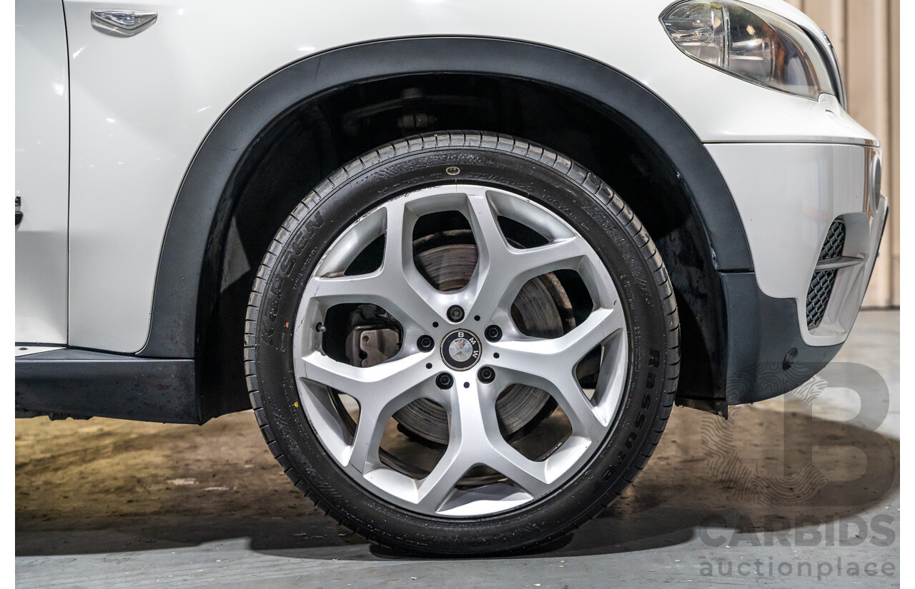 7/2010 BMW X5 Xdrive 40d Sport E70 (4x4) MY10 4d Wagon White Twin Turbo Diesel 3.0L