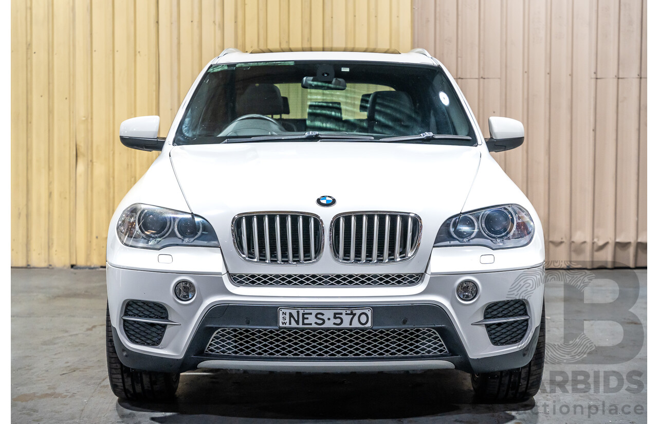 7/2010 BMW X5 Xdrive 40d Sport E70 (4x4) MY10 4d Wagon White Twin Turbo Diesel 3.0L