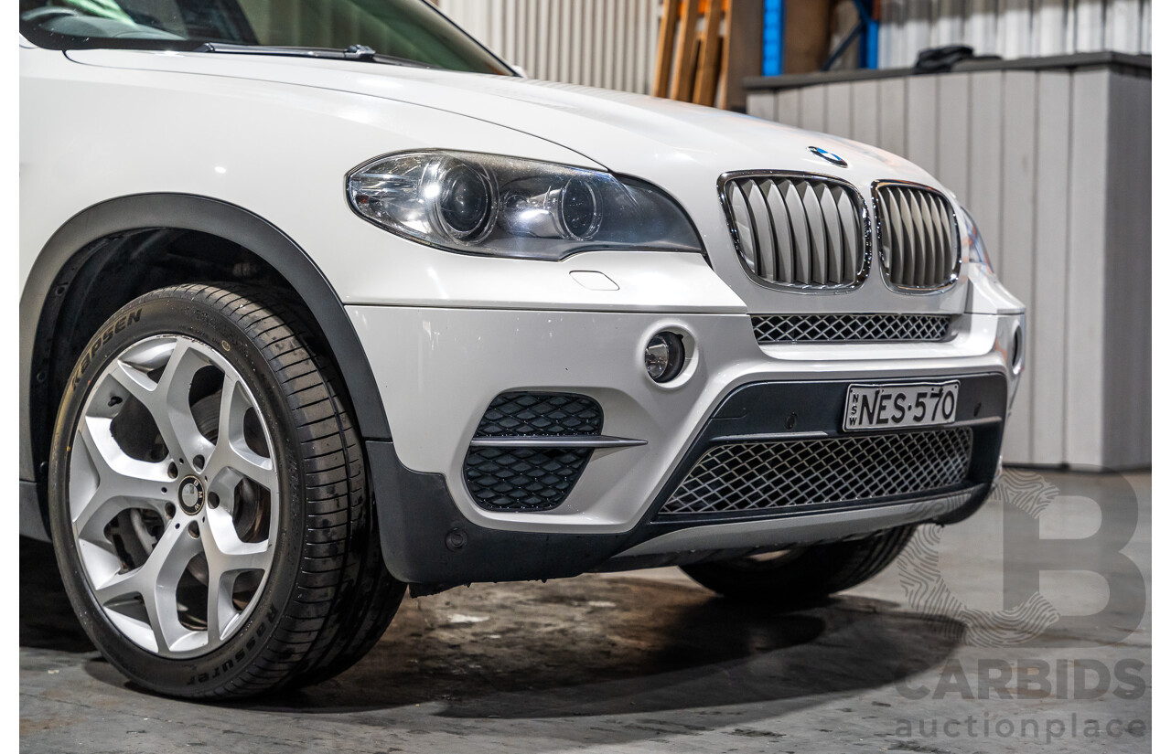 7/2010 BMW X5 Xdrive 40d Sport E70 (4x4) MY10 4d Wagon White Twin Turbo Diesel 3.0L